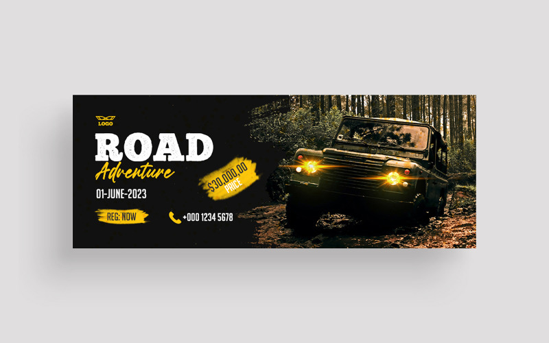 Off-Road Facebook Cover Photo Template Social Media