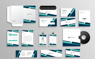 Business branding identity with office stationery items and objects Mockup set concept