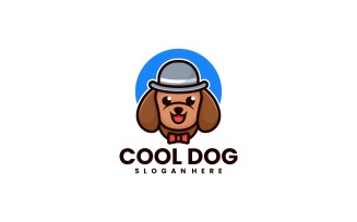 Cool Dog Cartoon Logo Style