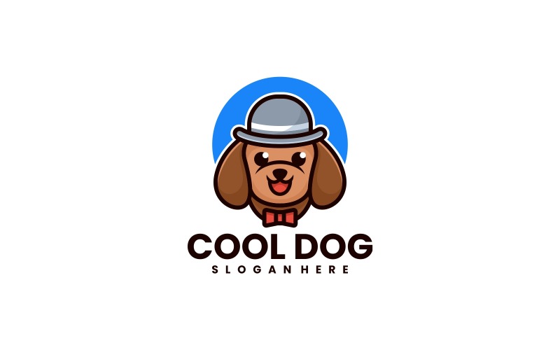 Cool Dog Cartoon Logo Style Logo Template