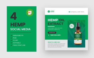 Hemp Social Media Post Design