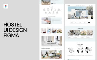 Hostel UI Design Figma Website