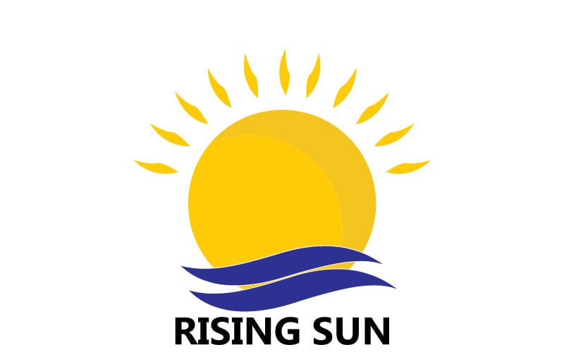 Rising Sun logo (Editable) Logo Template
