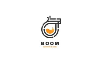 Bomb Line Art Logo Template