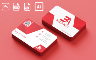 Creative Red Business Card - Business Card