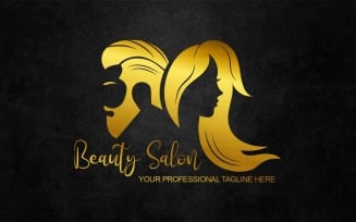 Man Woman Beauty Salon Aesthetics Logo Design - Brand Identity