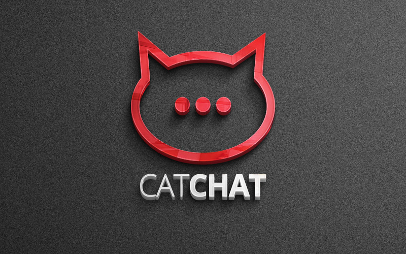 Messenger Logo - Cat Chat Messenger Logo - Free Template Logo Template