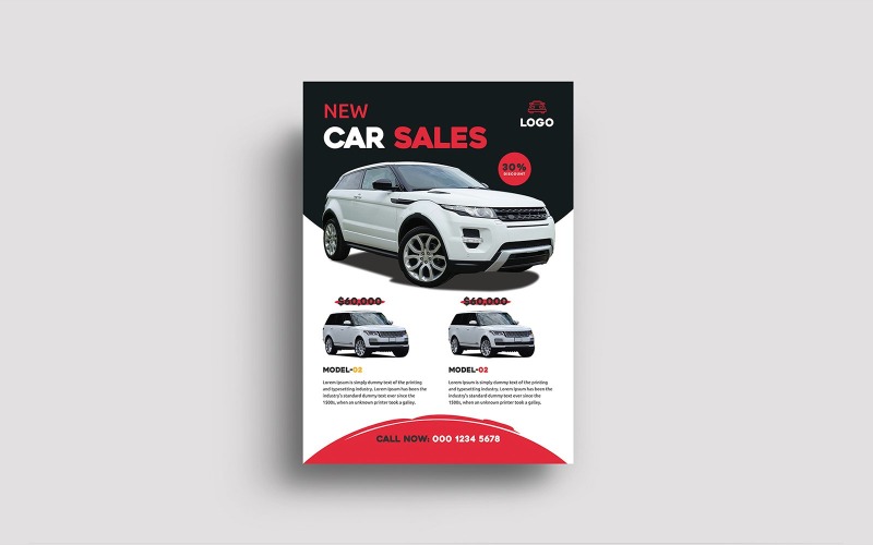 Car Sale Flyer Poster Design Template Corporate Identity
