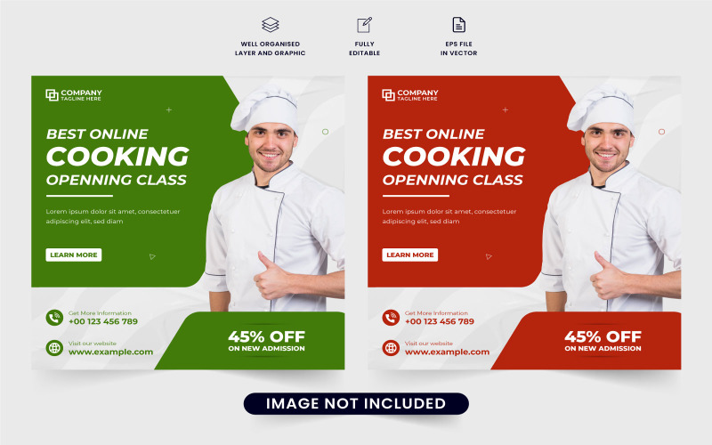 Culinary training social media post Social Media
