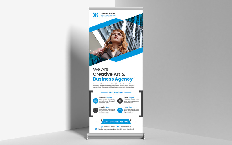 Roll Banner Creative Agency | Corporate Identity Template
