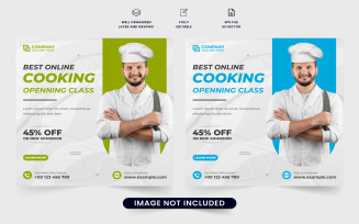 Special cooking class poster vector