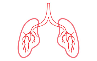Human Lung Vector Image Template Vol 10