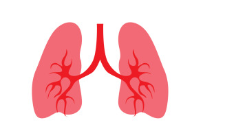 Human Lung Vector Image Template Vol 1
