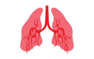 Human Lung Vector Image Template Vol 3