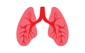 Human Lung Vector Image Template Vol 4