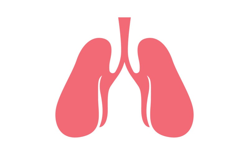 Human Lung Vector Image Template Vol 6 Logo Template