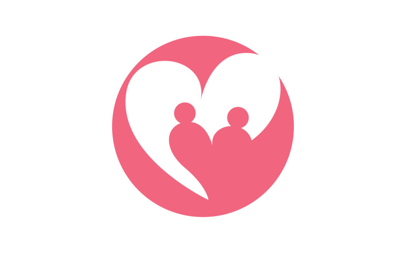 Love Vector Symbol Logo Design Template Vector V2 Logo Template