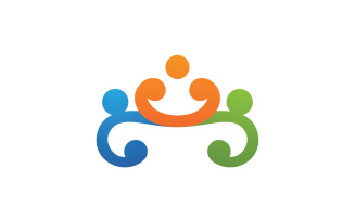Family Care Symbol Vector Logo Design