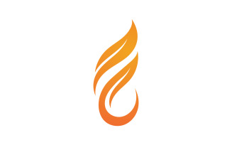 Fire Flame Vector Logo Hot Gas And Energy Symbol V10