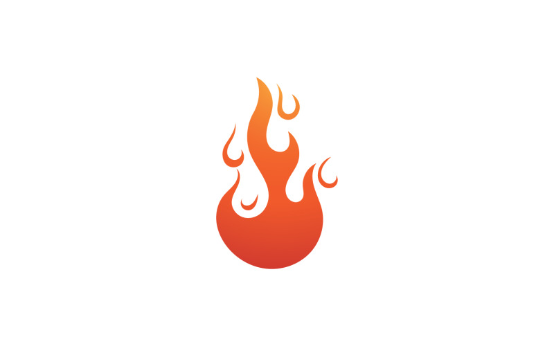 Fire Flame Vector Logo Hot Gas And Energy Symbol V11 Logo Template