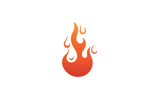 Fire Flame Vector Logo Hot Gas And Energy Symbol V11