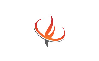 Fire Flame Vector Logo Hot Gas And Energy Symbol V12