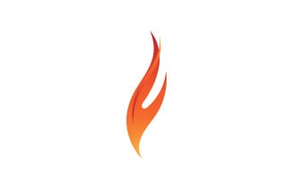 Fire Flame Vector Logo Hot Gas And Energy Symbol V13