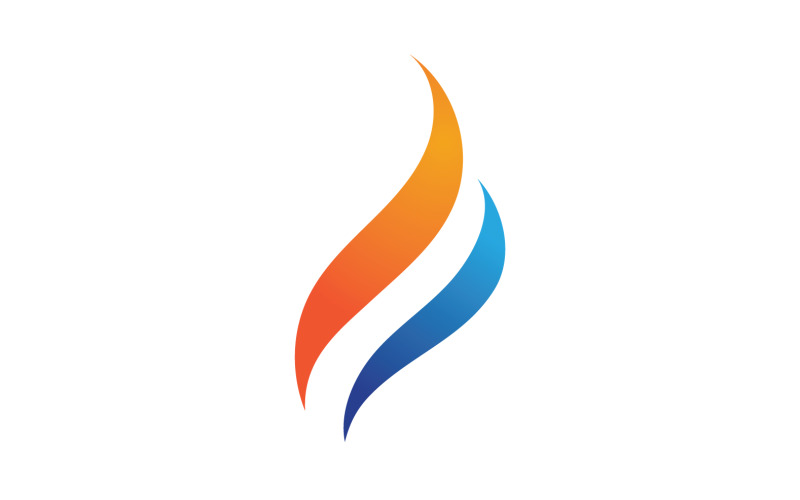 Fire Flame Vector Logo Hot Gas And Energy Symbol V1 Logo Template