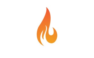 Fire Flame Vector Logo Hot Gas And Energy Symbol V23
