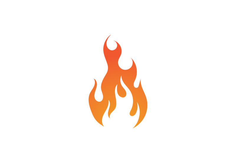 Fire Flame Vector Logo Hot Gas And Energy Symbol V29 Logo Template