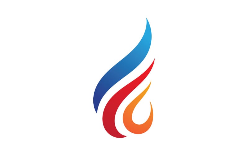 Fire Flame Vector Logo Hot Gas And Energy Symbol V2 Logo Template