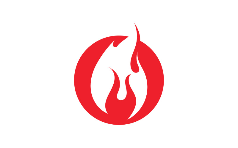 Fire Flame Vector Logo Hot Gas And Energy Symbol V35 Logo Template