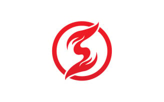 Fire Flame Vector Logo Hot Gas And Energy Symbol V37