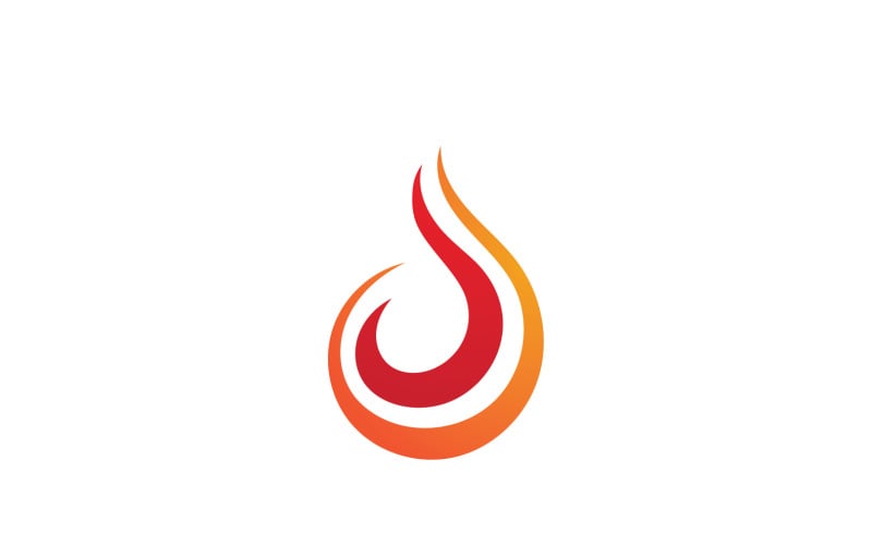 Fire Flame Vector Logo Hot Gas And Energy Symbol V4 Logo Template