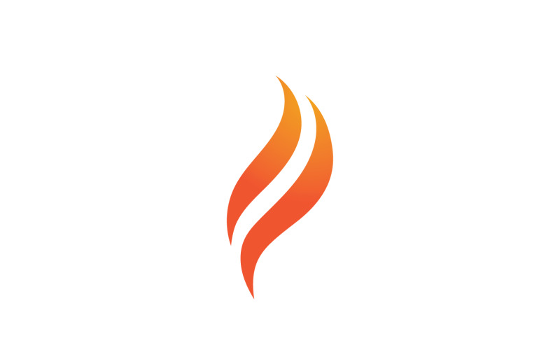 Fire Flame Vector Logo Hot Gas And Energy Symbol V5 Logo Template