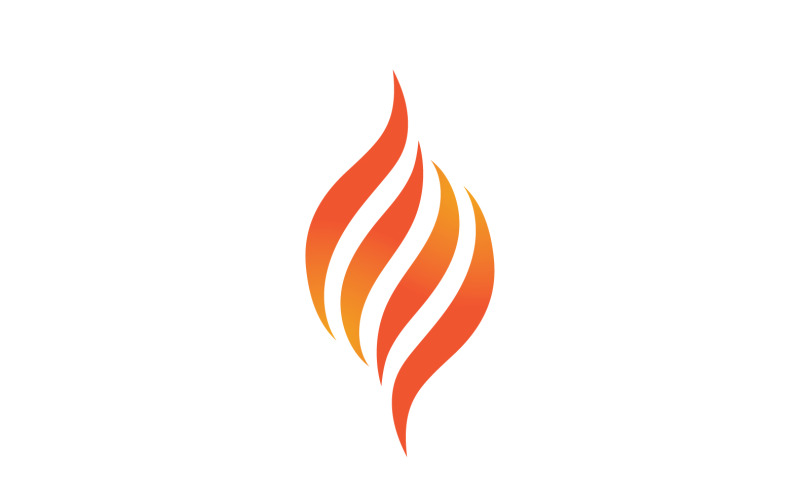 Fire Flame Vector Logo Hot Gas And Energy Symbol V45 Logo Template