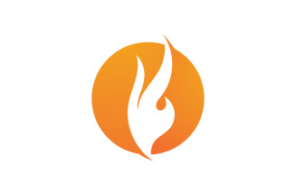 Fire Flame Vector Logo Hot Gas And Energy Symbol V47