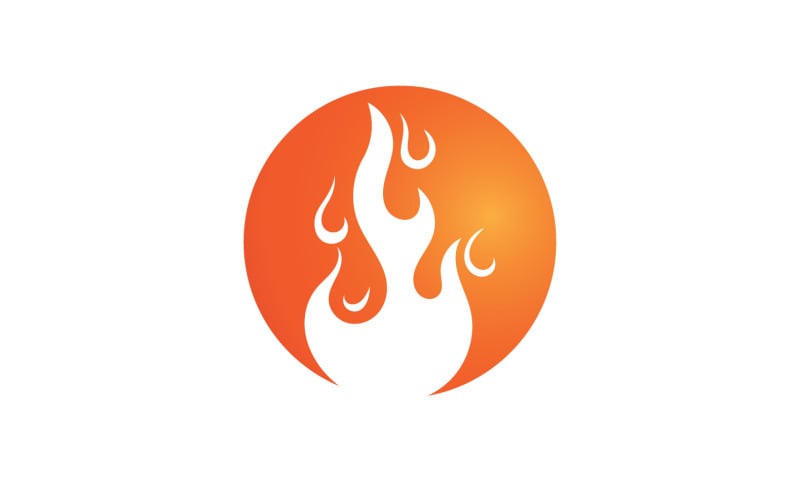 Fire Flame Vector Logo Hot Gas And Energy Symbol V51 Logo Template