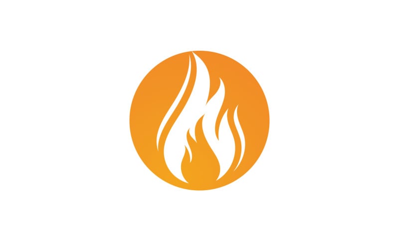 Fire Flame Vector Logo Hot Gas And Energy Symbol V54 Logo Template