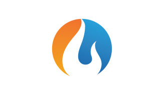 Fire Flame Vector Logo Hot Gas And Energy Symbol V55