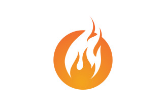Fire Flame Vector Logo Hot Gas And Energy Symbol V58