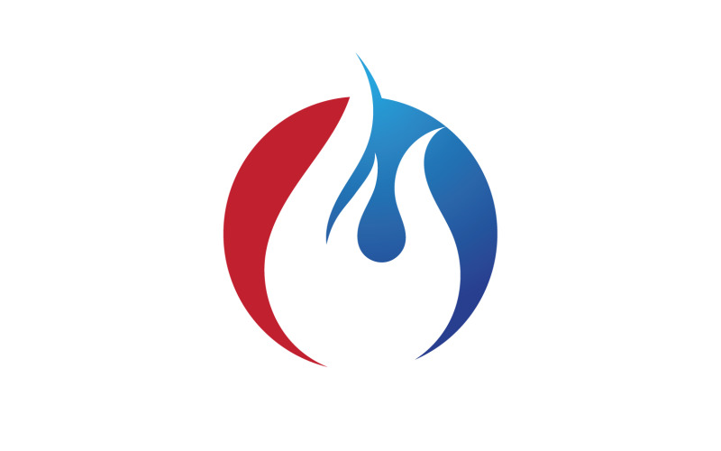 Fire Flame Vector Logo Hot Gas And Energy Symbol V60 Logo Template