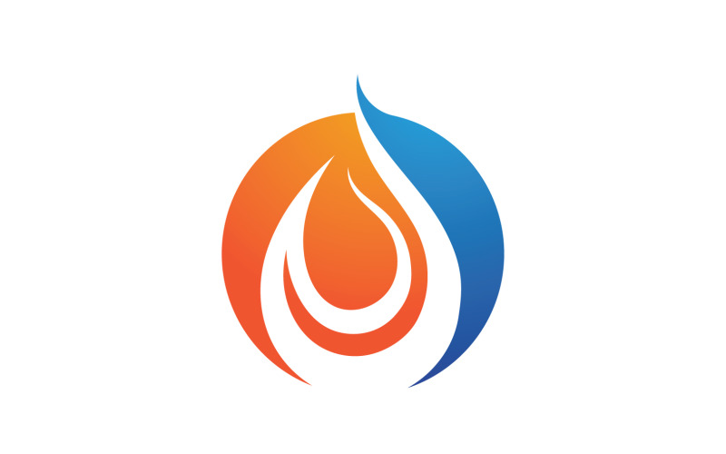 Fire Flame Vector Logo Hot Gas And Energy Symbol V61 Logo Template