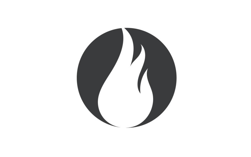 Fire Flame Vector Logo Hot Gas And Energy Symbol V64 Logo Template