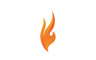 Fire Flame Vector Logo Hot Gas And Energy Symbol V7