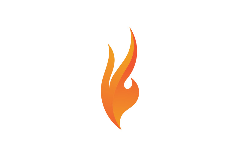 Fire Flame Vector Logo Hot Gas And Energy Symbol V7 Logo Template
