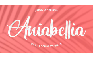 Aniabellia Beauty Script Typeface Font