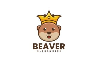 Beaver Cartoon Logo Design