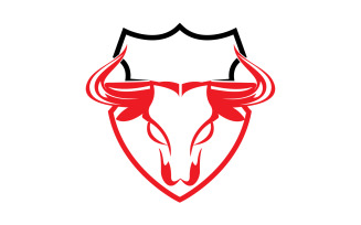 Creative Angry Shield Bull Head Logo Design Symbol 11