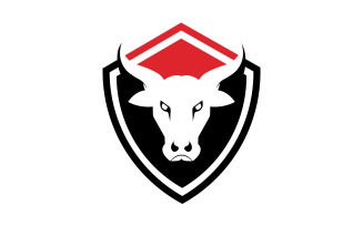 Creative Angry Shield Bull Head Logo Design Symbol 18